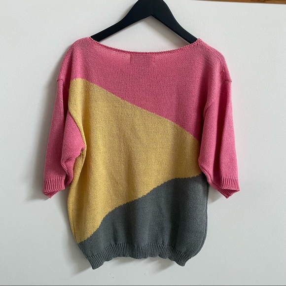 Vintage Short Sleeve Sweater - Picture 2 of 4